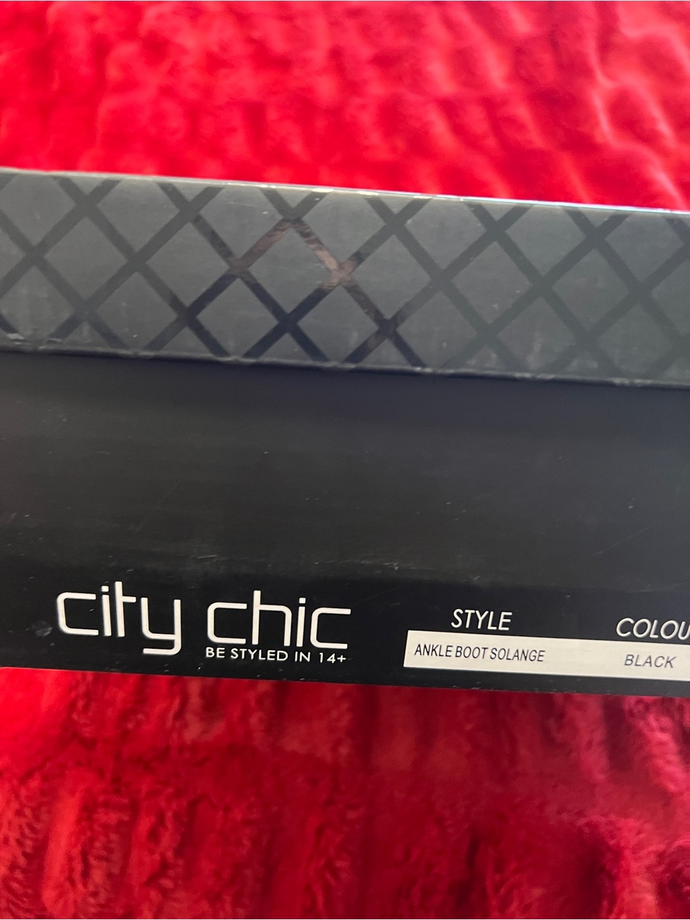 City Chic Black Ankle Boot - Solange